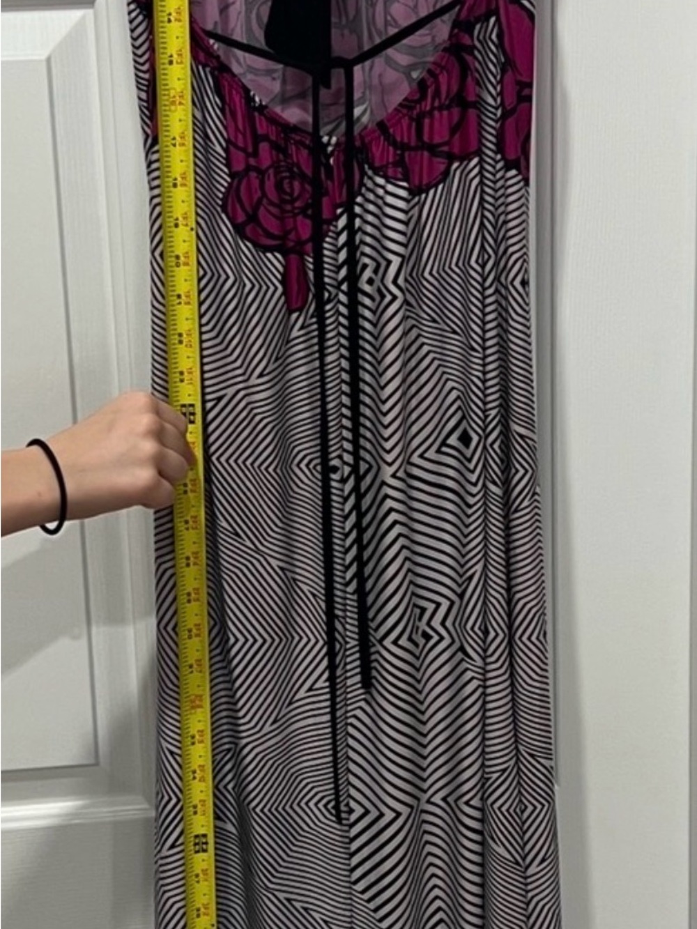 cameo VTG Y2K 90’s Flowy Beachy Boho Fairy  Halter Maxi Deep-V Dress M - Picture 4 of 10